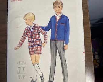 Butterick Vintage Boys Blazer & Pants Pattern sz 10