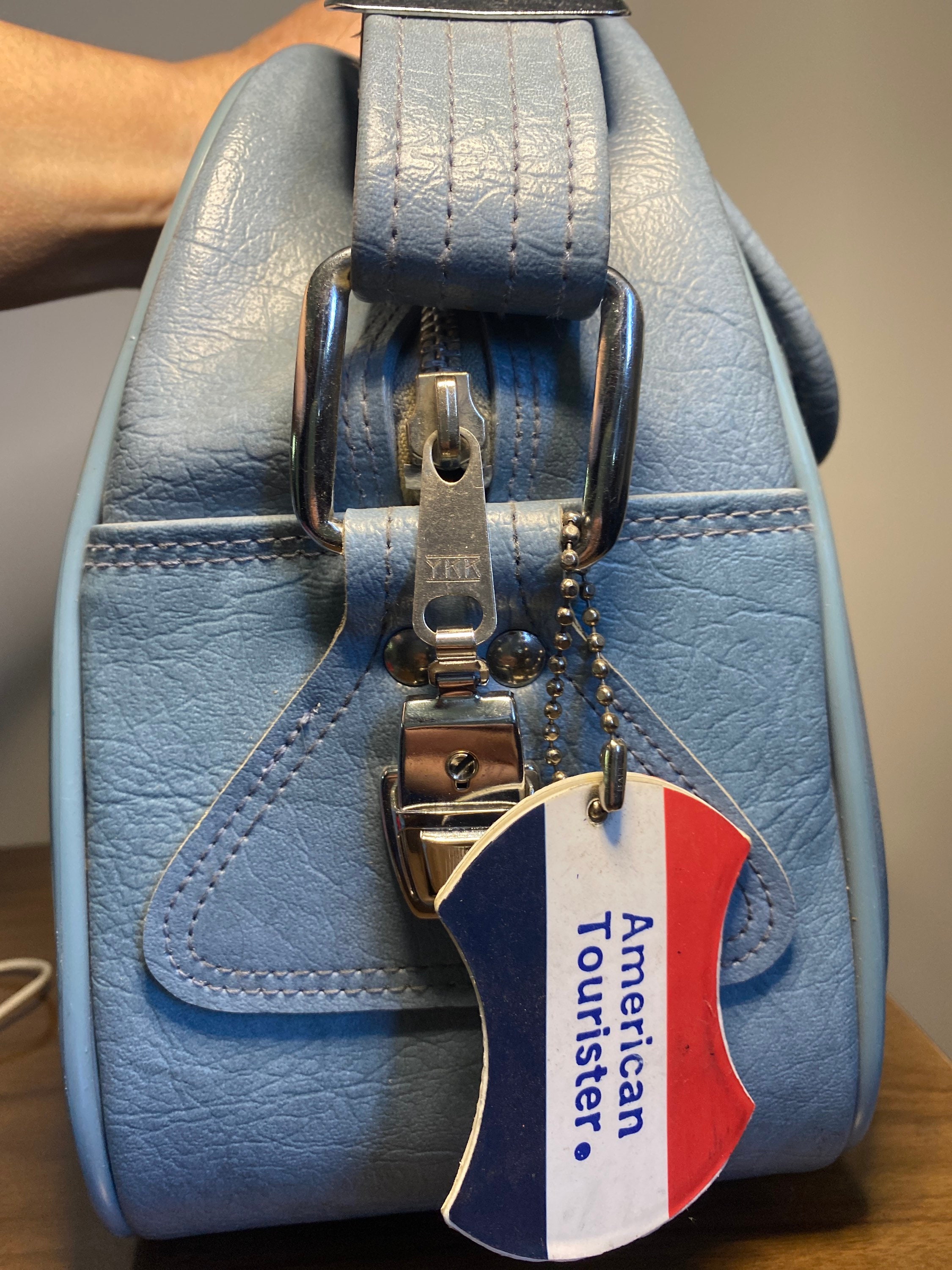 Vintage American Tourister Escort Baby Blue Flight Bag Etsy