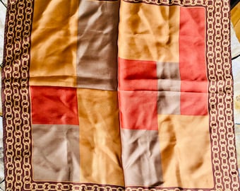 Oscar De La Renta 100% silk scarf 1990s