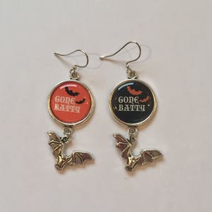 Halloween Earrings ON SALE: Gone Batty Earrings image 3