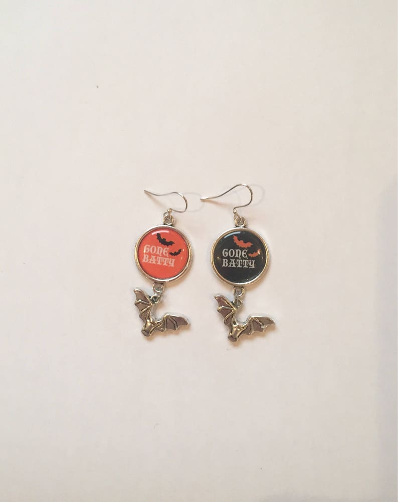 Halloween Earrings ON SALE: Gone Batty Earrings image 6