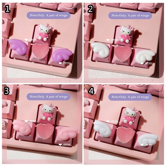 Hello Kitty Keycap, Cute Keycaps, Kawaii Keycap, Cute Keycaps For Mechanical Keyboard, Cute Animal Keycaps, Cartoon Keycap, Artisan Keycap Il_570xn