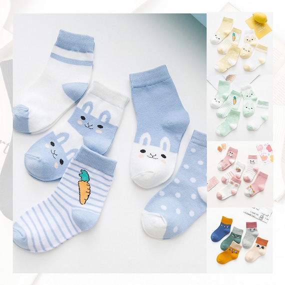 Cute Children's Bunny Socks, Funny Girl's Embroidery Rabbit Bunny Socks