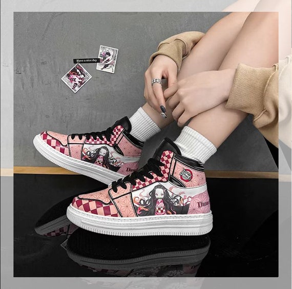 Custom Anime Shoes, Unisex Anime Shoes, Cosplay Shoes, Anime Sneakers, Japan Anime Sneakers, Streetwear Shoes, Japan Anime Ne.zu.ko Sneakers Il_570xn