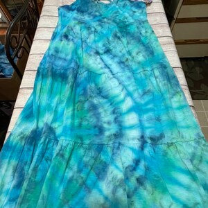 old navy tie dye dress blue