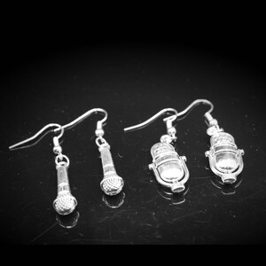 Microphone Earrings - 2 Styles