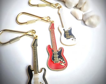 Fender Stratocaster Guitar Keychain/Keyring - Choice of Colour