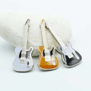 Fender Telecaster Style Guitar Pin White , Yellow or Black image 9