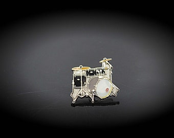 Drum Kit Pin Badge