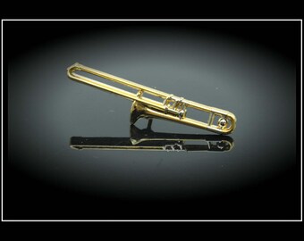 Trombone Pin Badge 3D Design