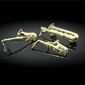 Saxophone Pin Badges - 3D Custom Design - Alto, Tenor  Baritone