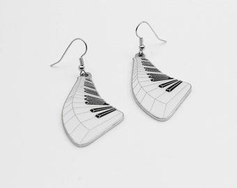 Wavy Piano Keyboard Earrings