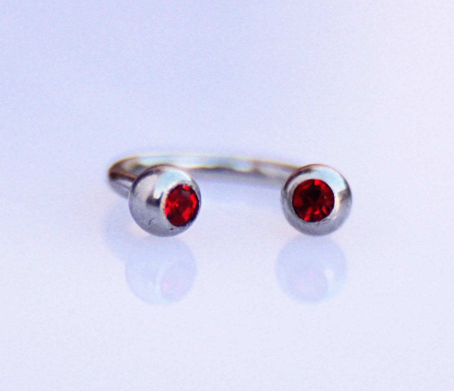 Circular Barbell Horseshoe Body Jewelry With Crystal Gems Etsy