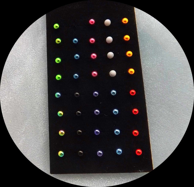 Labret Lip Stud Rings Monroe Piercing Body Jewelry 16G Etsy