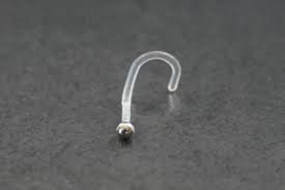 Bioplastic Body Jewelry Gem Nose Stud 20 Gauge choice of Colour Etsy