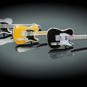 Fender Telecaster Style Guitar Pin - White , Yellow or Black