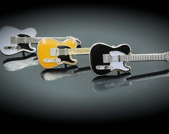 Fender Telecaster Style Guitar Pin - White , Yellow or Black