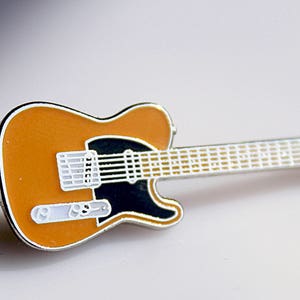Fender Telecaster Style Guitar Pin White , Yellow or Black image 6