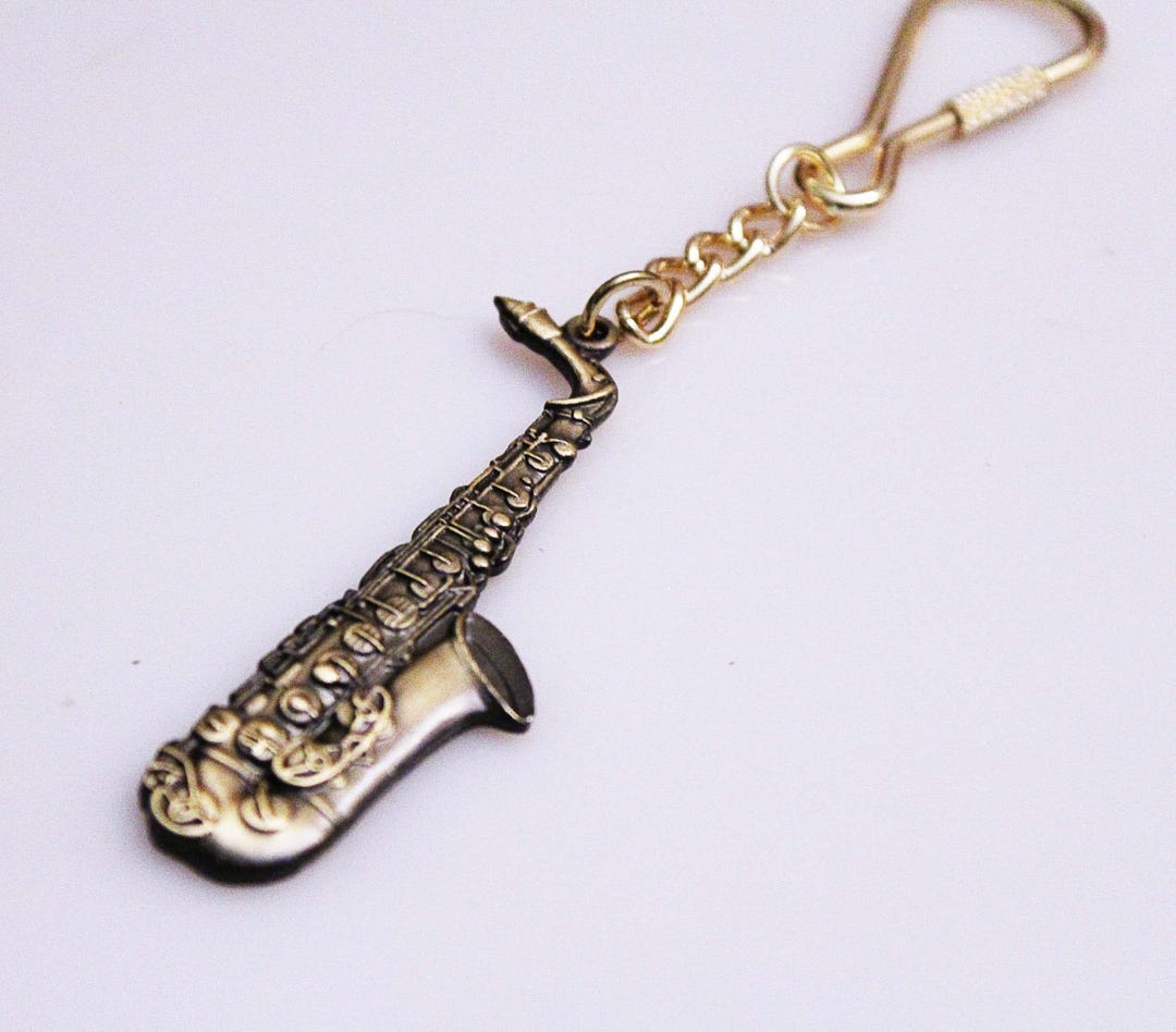 Saxophone Keychain / Keyring Etsy
