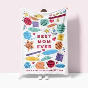 Mothers Day Blanket Mom Affirmations Blanket Mom Gift Mother&#39;s Day Gift
