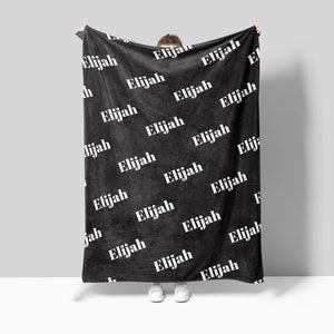 Manta con nombre personalizada, manta personalizada, manta de regalo, manta para bebé, manta para niños, regalo personalizado, regalo personalizado