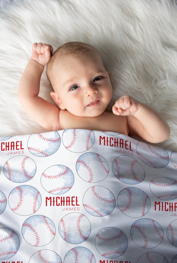 Baseball baby blanket sale