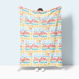 Name Blanket Personalized Custom Blanket Minky Blanket Gift Baby Blanket Kids Blanket Personalized Gift, Custom Gift