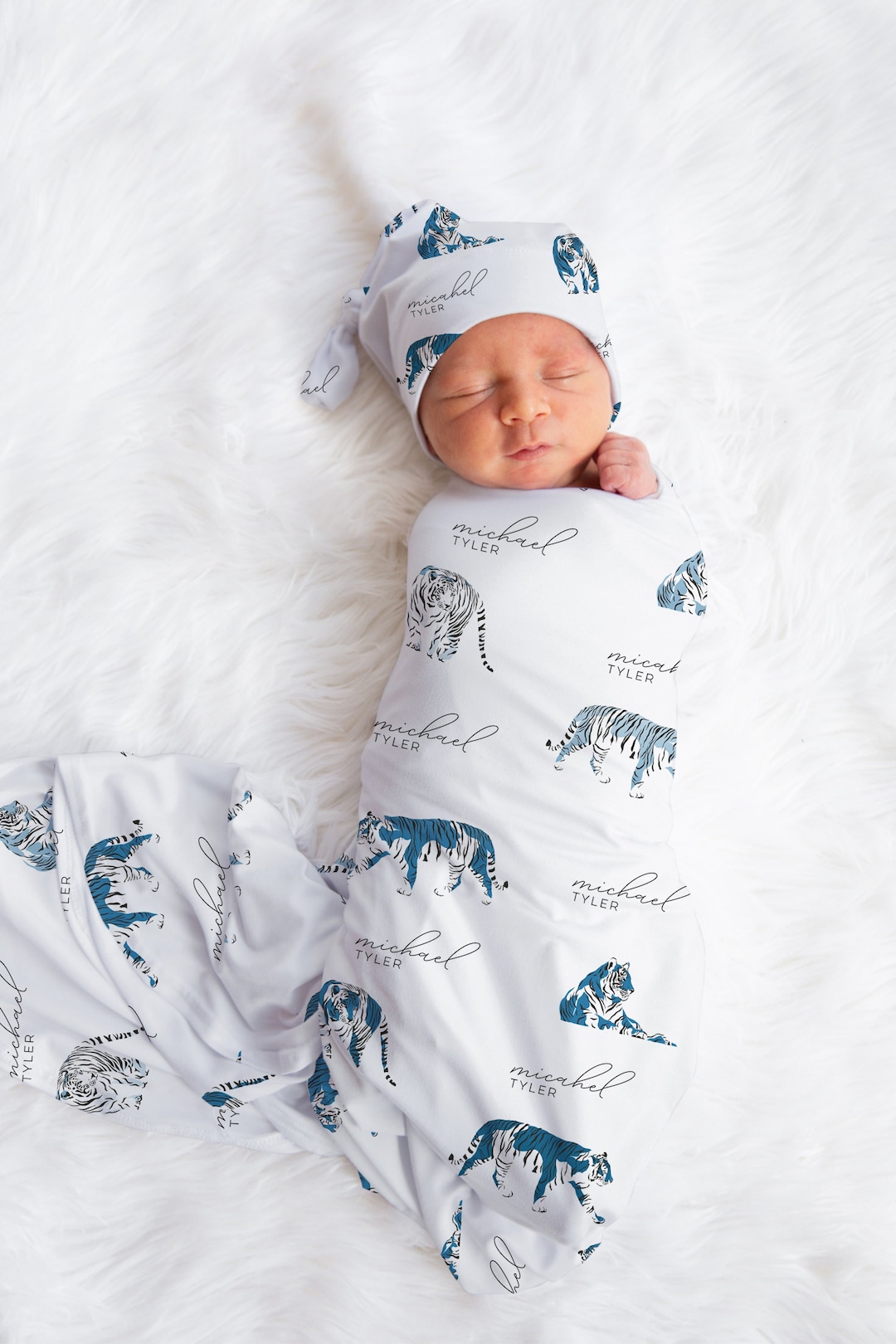 Custom Tiger Blanket Personalized Tiger Blanket Tiger Baby Etsy