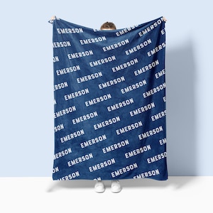 Manta con nombre personalizada, manta personalizada, manta de regalo, manta para bebé, manta para niños, regalo personalizado, regalo personalizado