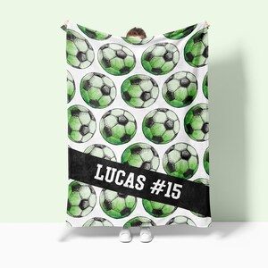 Custom Soccer Blanket Custom Soccer Throw Personalized Soccer Gift Soccer Fan Gift Soccer Team Blanket Travel Team