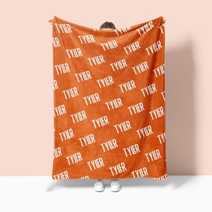 Manta con nombre personalizada, manta personalizada, manta de regalo, manta para bebé, manta para niños, regalo personalizado, regalo personalizado