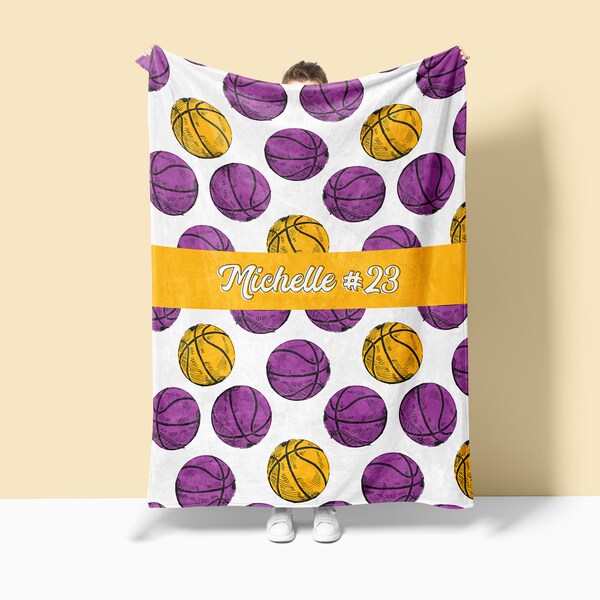 Basketball Blanket Etsy