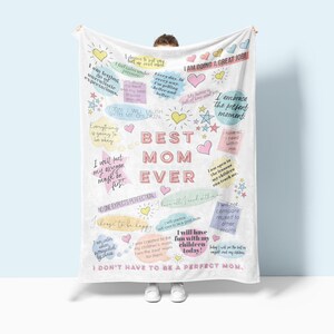 Mothers Day Blanket Mom Affirmations Blanket Mom Gift Mother&#39;s Day Gift