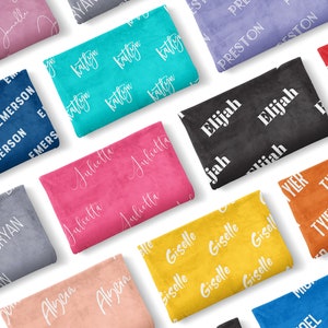 Name Blanket Personalized Custom Blanket Minky Blanket Gift Baby Blanket Kids Blanket Personalized Gift, Custom Gift