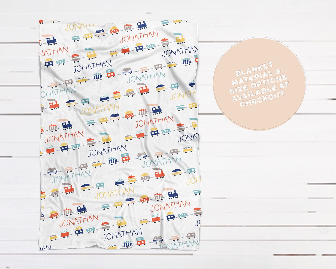 Train blanket custom blanket train personalized blanket Etsy