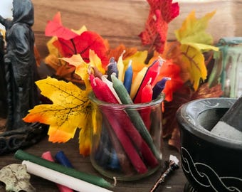 FLICKER | Beeswax Chime Candles Set of 8, 4" Taper Candles