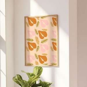 Pink and Copper Anthurium Wall Print, Botanical Wall Print, Anthurium Wall Print, Terracotta Art Print
