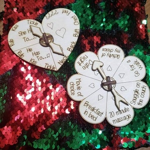 Lovers Activity Spinner Game Perfect for Valentine&#39;s.