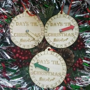 Days Til Christmas Ornament Meter