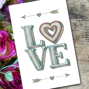 Je t'aime carte, carte de voeux, téléchargement numérique, carte papier, je t'aime, carte drôle, carte sarcastique, jolie carte, au Canada