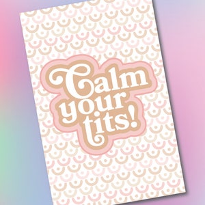 Carte transgenre, Carte de vœux, Téléchargement numérique, Carte papier, Support trans, Carte Trans, Carte de chirurgie supérieure, Support LGBTQ, Calmez vos seins