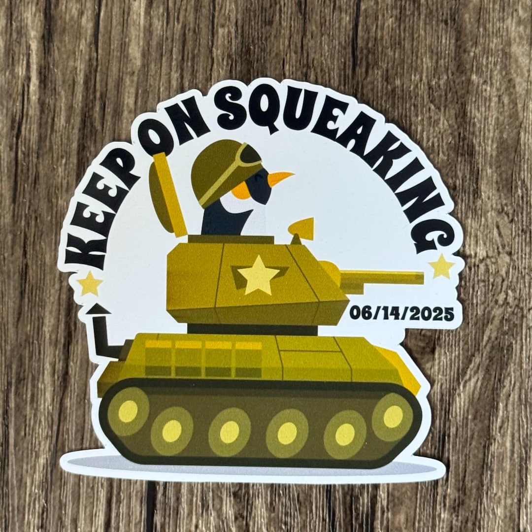 Squeaky Tank Sticker, Squeak Sticker, Tank Sticker, Penguin Sticker ...