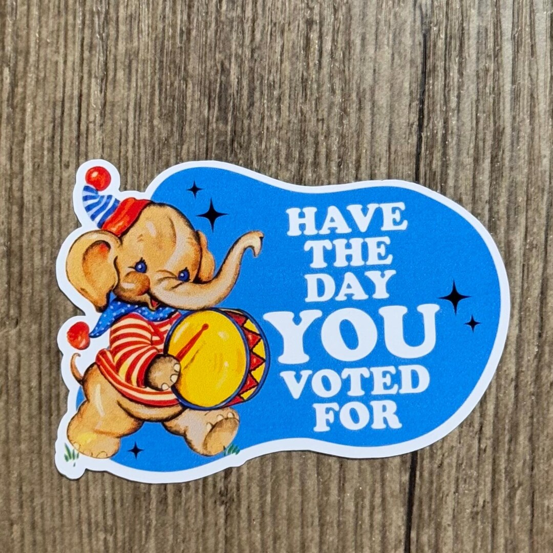 USA Sticker, Political Sticker, Mental Health Sticker, Day You Voted ...