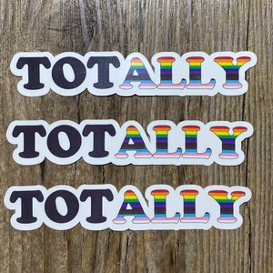 Die Cut Stickers, Die Cut, Laptop Sticker, Decal, Sticker, Sticker Cute, In Canada, LGBTQ, LGBTQ Support, LGBTQ Ally, Water Resistant