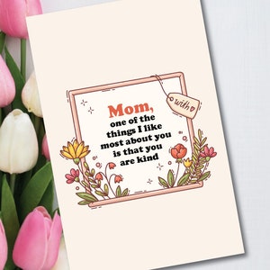 Fête des mères, carte de fête des mères, fête des mères drôle, fête des mères mignonne, téléchargement numérique, carte papier, fête des mères Canada, fête des mères drôle