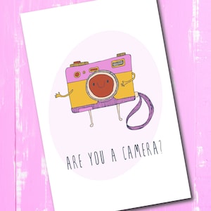Funny Valentine Card, Valentine's Day, Love, Cute, Card For Her, Card For Him, Couples, Digital Download, Paper Card, Camera Card