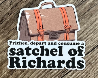Eat a Bag of Dicks Sticker, Bag of Dicks, Dick Sticker, Die Cuts, Laptop Sticker, Gift for him, Gift for her, Satchel of Richards