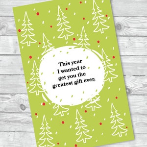 virement bancaire, argent pour Noël, carte de voeux, téléchargement numérique, carte papier, carte drôle, carte de Noël, carte de vœux, humour noir
