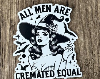 Witch Sticker, Witchy Sticker, Witch Feminist Sticker, Vintage Sticker, Cremated Sticker, Cute Sticker, Gift for Her, Gift for Friend