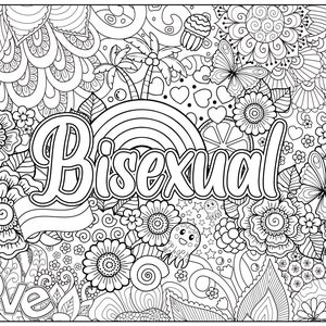 Pride Colouring, Pride Coloring, Printable Colouring Page, Printable Coloring, LGBTQ Coloring, Pride Colour, Digital Download, In Canada